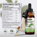 8 in 1 Graviola Soursop Leaf Extract Liquid - Soursop Bitters Liquid with Sea Moss, Ashwagandha and Tumeric, for Immune & Liver, Zzz & Antioxidant & Cell Support