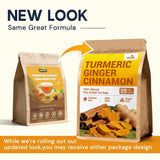 Turmeric Ginger Cinnamon Tea Bags, No Sugar, No Caffeine