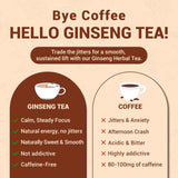Ginseng Five Treasures Kidney Tea, Traditional Chinese Herbal TeaBags, Natural Kidney Cleanse Detox Tea for Women & Men, 9 Precious Ingredients Formula