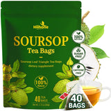 Soursop Leaf Herbal Tea (Graviola) - Caffeine & Sugar Free, 40 Teabags